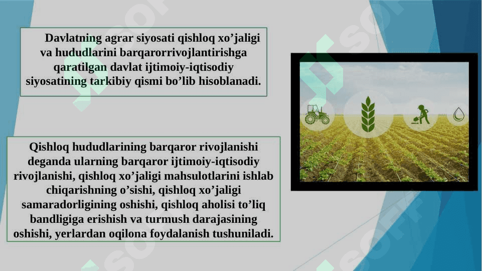 ’zbekiston respublikasi agrar siyosatining mohiyati va asosiy yo’nalishlari 4