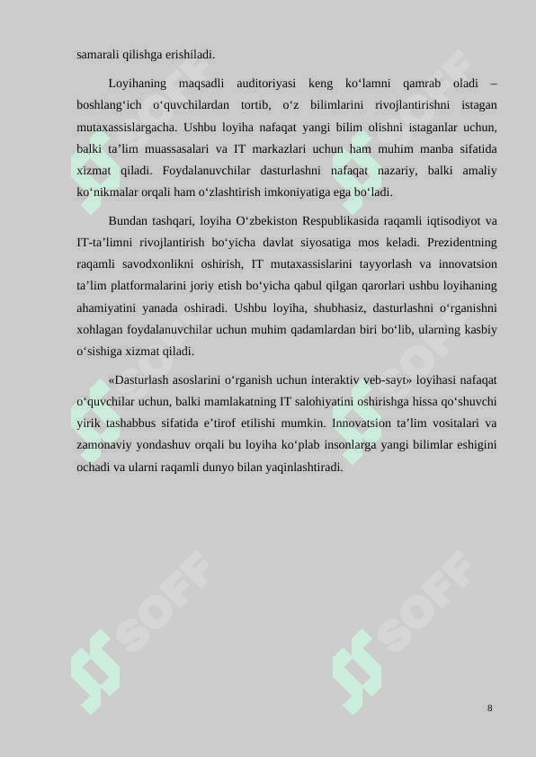 Individual loyiha 8