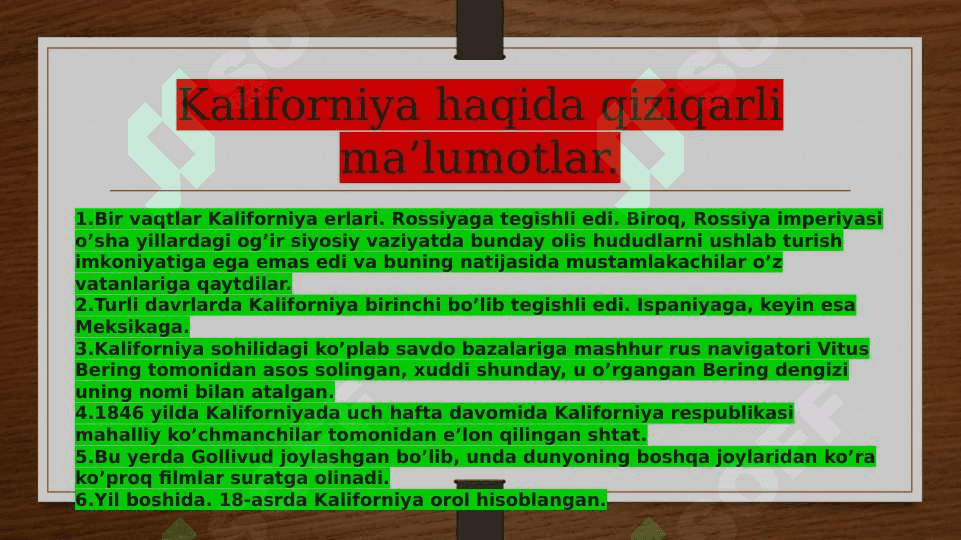 Kaliforniya shtatining AQSH iqtisodiyotdagi o‘rni 8