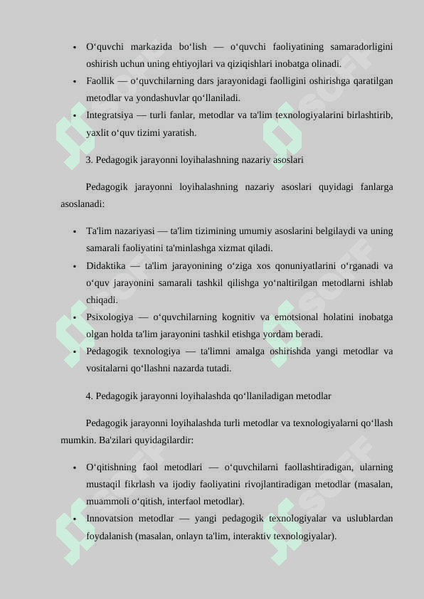 pedagogik jarayonni loyihalash texnologiyasi 8