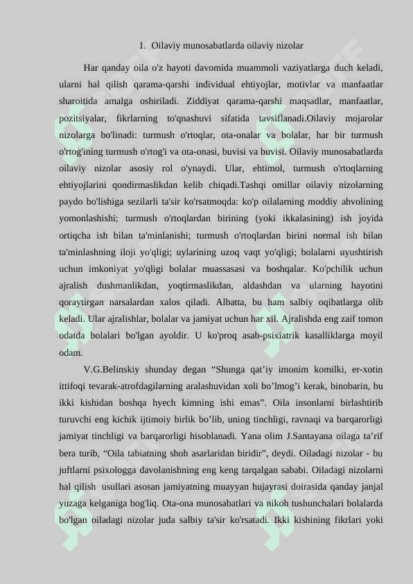 Oilaviy noqobillikning sabablari va oqibatlari 2