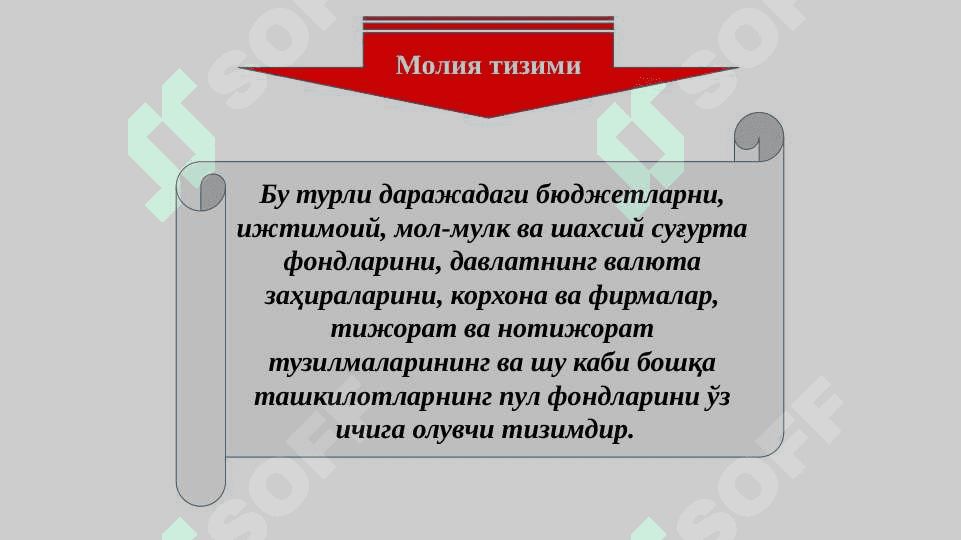 МОЛИЯ ТИЗИМИ ВА МОЛИЯВИЙ СИЁСАТ 4