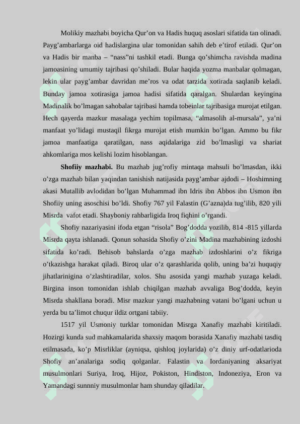 ISLOM DINIDAGI MAZHAB VA OQIMLARR 4