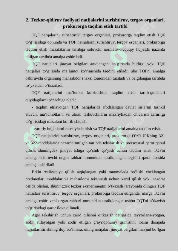 Tezkor-qidiruv faoliyati to’g’risidagi ma’lumotlarni muhofaza qilish 2