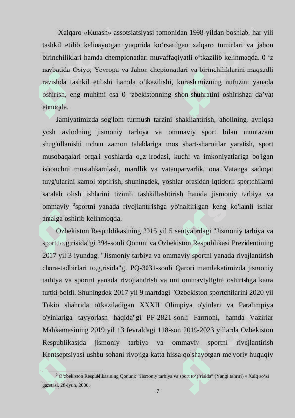 MAKTAB VA MAHALLALARDA ,, KURASH’’ SPORT TURINI YANADA TAKOMILLLASHTIRISH USULLARI 7