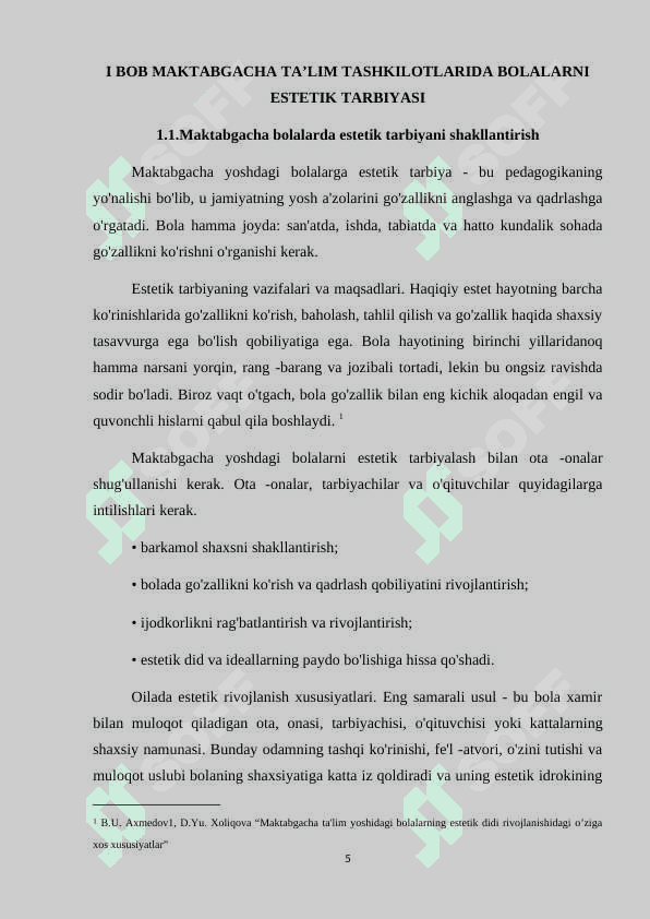 MAKTABGACHA YOSHDAGI BOLALARNI ESTETIK TARBIYASI kurs ishi.docx 5