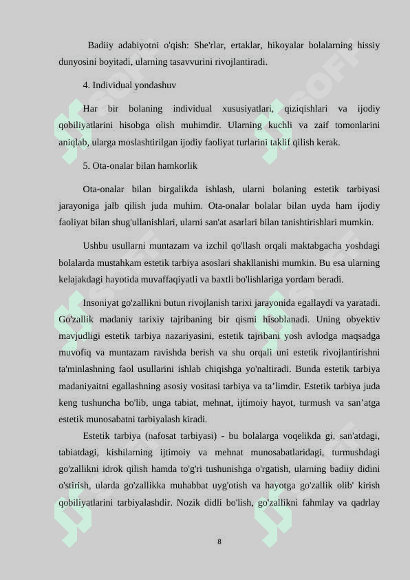 MAKTABGACHA YOSHDAGI BOLALARNI ESTETIK TARBIYASI kurs ishi.docx 8