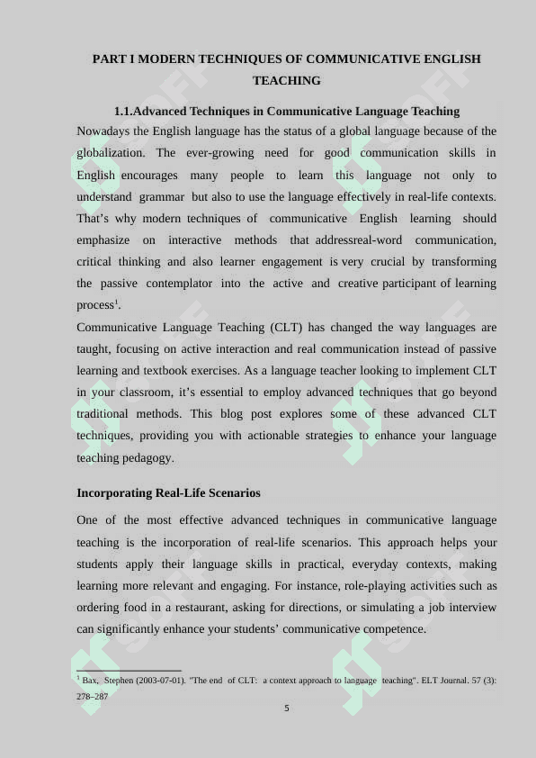 MОDERN TECHNIQUES ОF CОMMUNICАTIVE ENGLISH TEАCHING course paper.docx 5