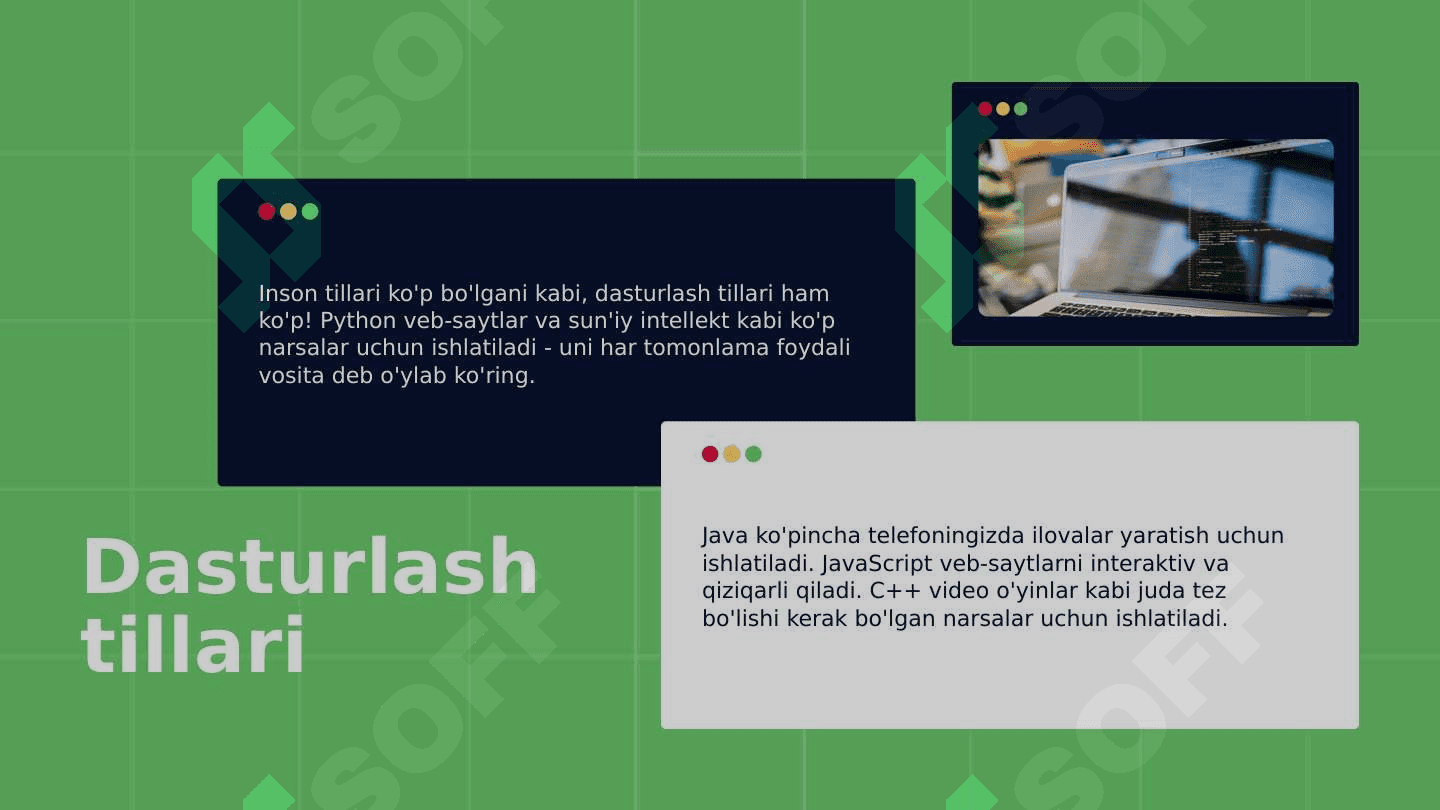 Dasturlash haqida 3