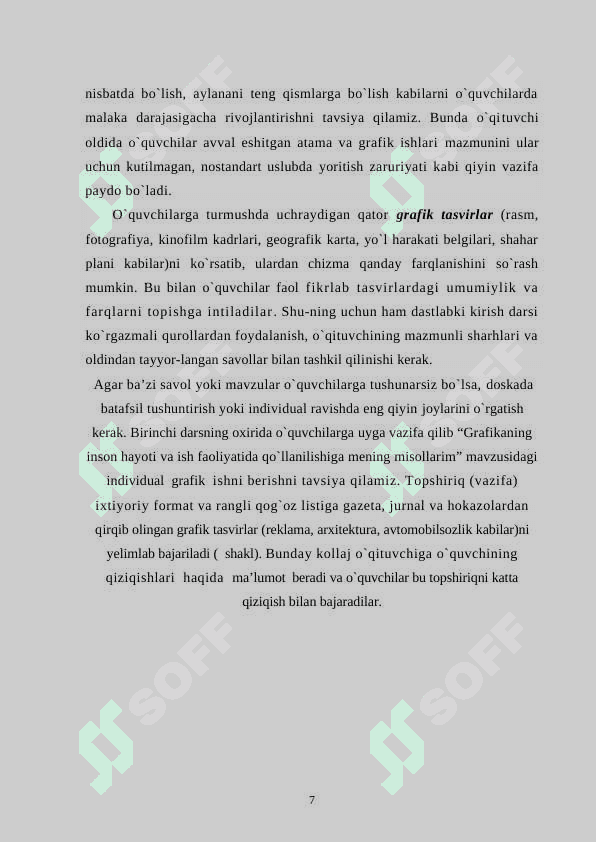8-sinfda chizmachilikdan tanishtirish darsini tashkil qilish 7