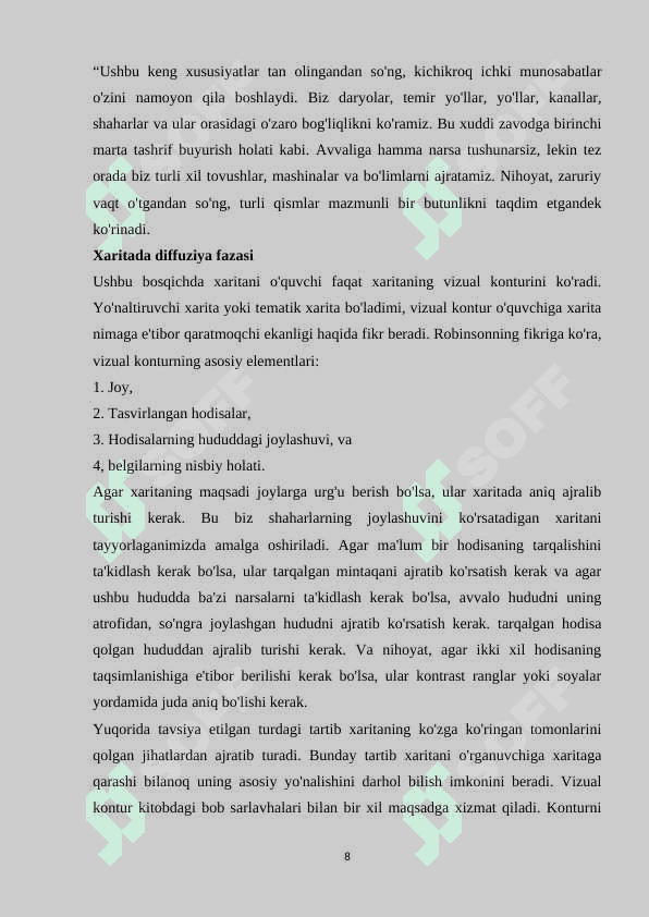Xaritalarni loyihalash tuzish va nashr qilish 8