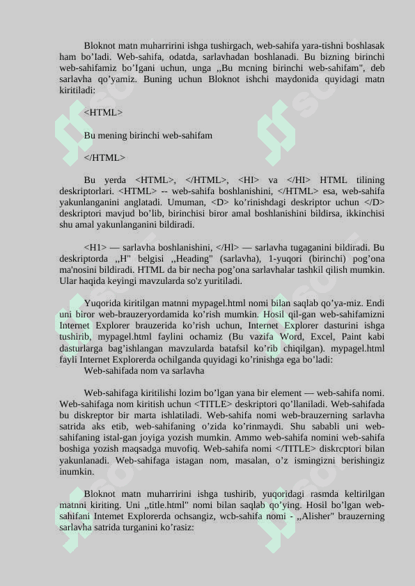 HTML haqida tushuncha 3