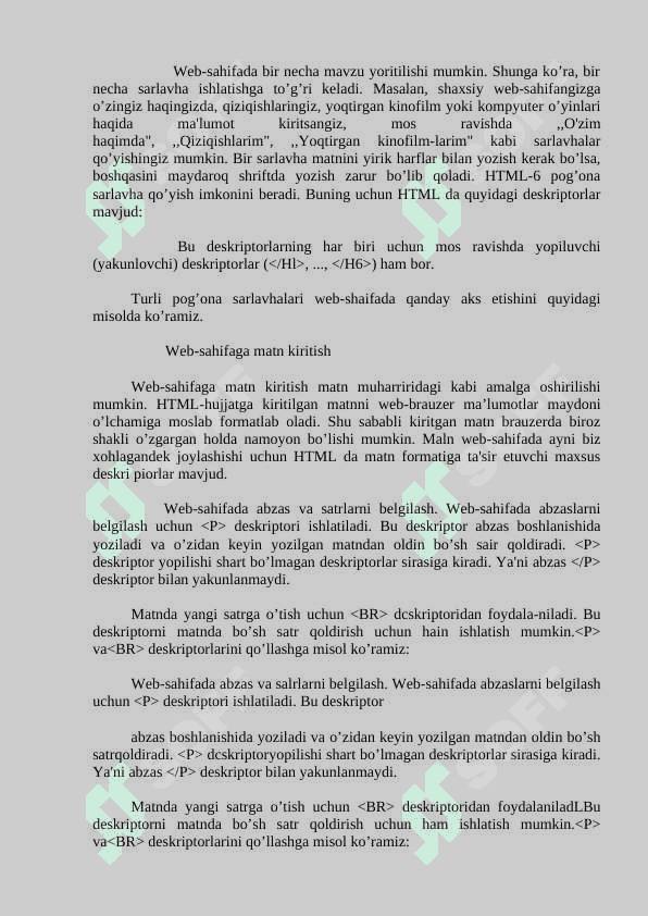 HTML haqida tushuncha 4