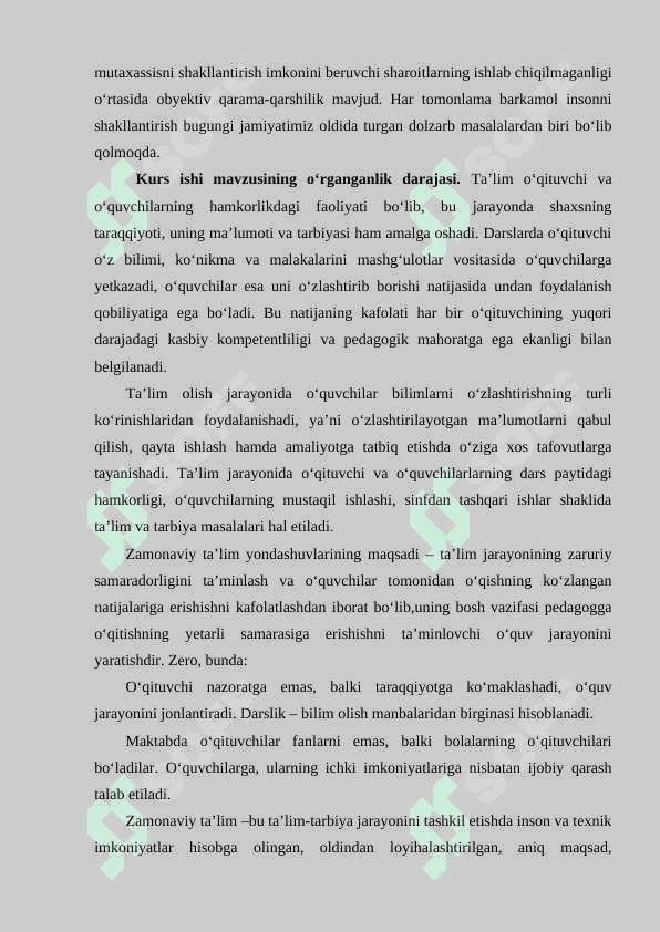 Qoldiqli bo'lishni o'rgatishda o'quvchilarni o'z-o'zini nazorat qilishga o'rgatish 5