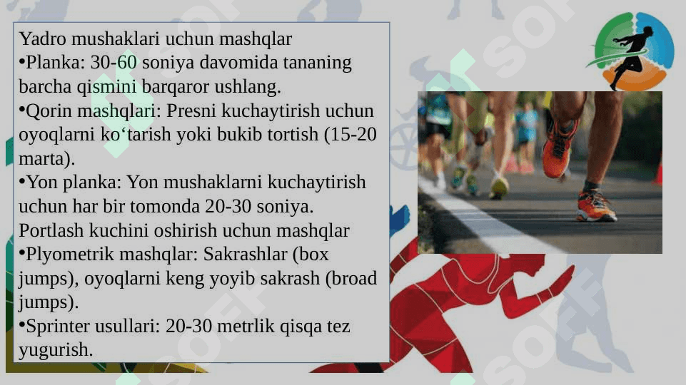 Yengil atletika tayyorgarlik turlarining oʻrni 4