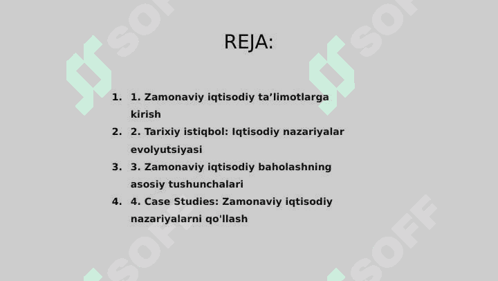 Hozirgi zamon iqtisodiy ta'limotlar, evalutsiyasi mavzusida slayd 2