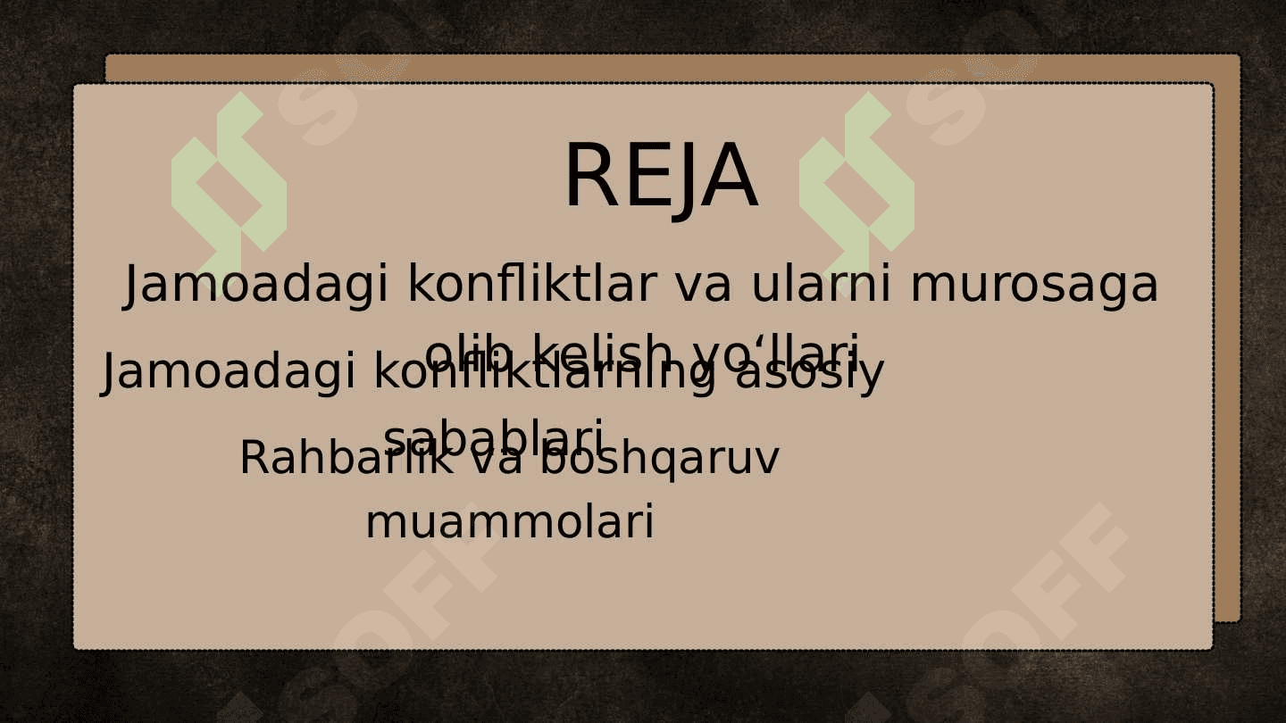 JAMOADAGI KONFLIKT VA UNI MUROSAGA OLIB KELISH YOʼLLARI 2