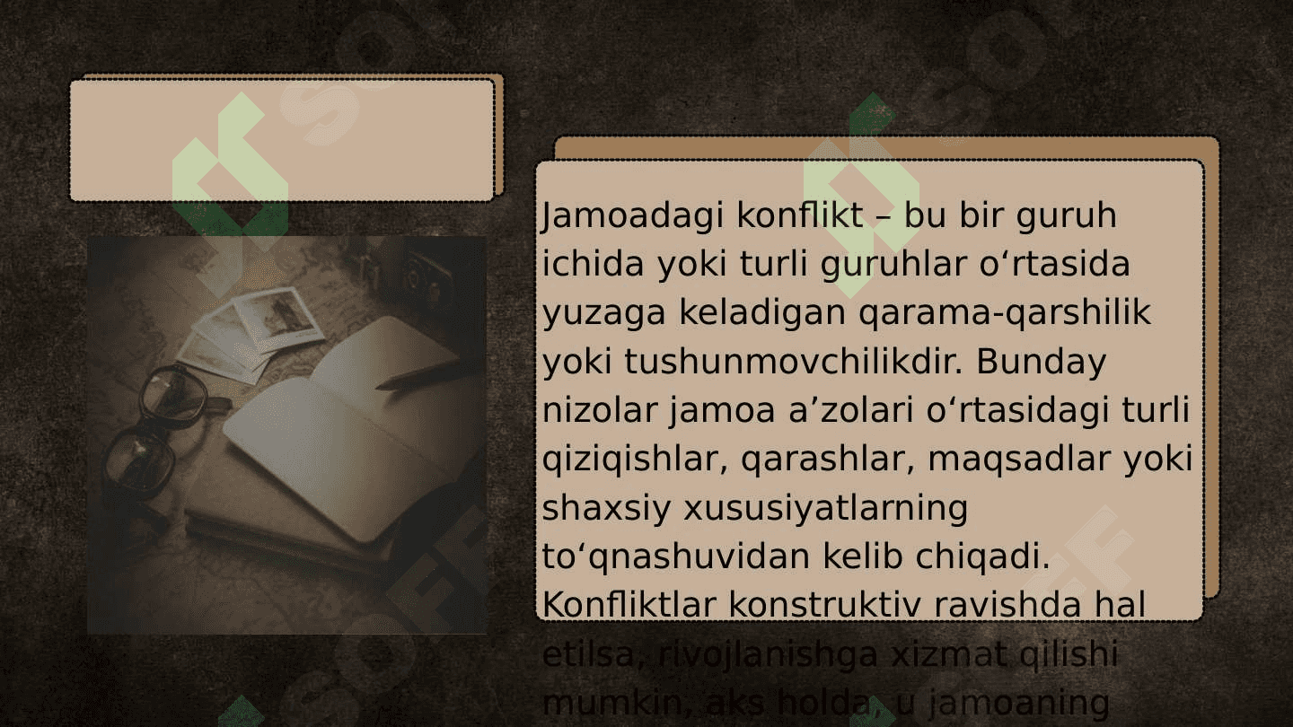 JAMOADAGI KONFLIKT VA UNI MUROSAGA OLIB KELISH YOʼLLARI 3