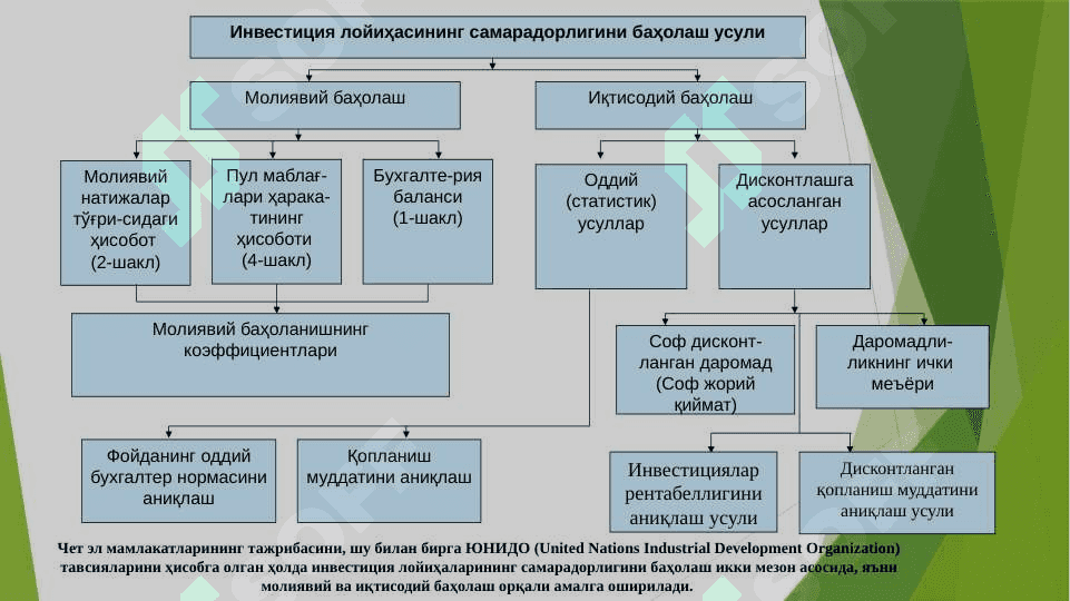 Investitsiya loyihalarining moliyaviy va iqtisodiy samaradorligini baholash 3