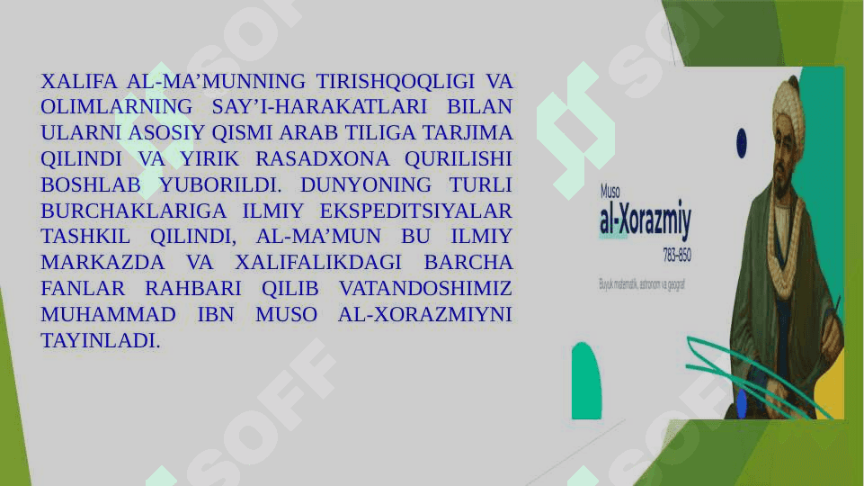 Muhammad Xorazmiy hаyoti va faoliyati 6
