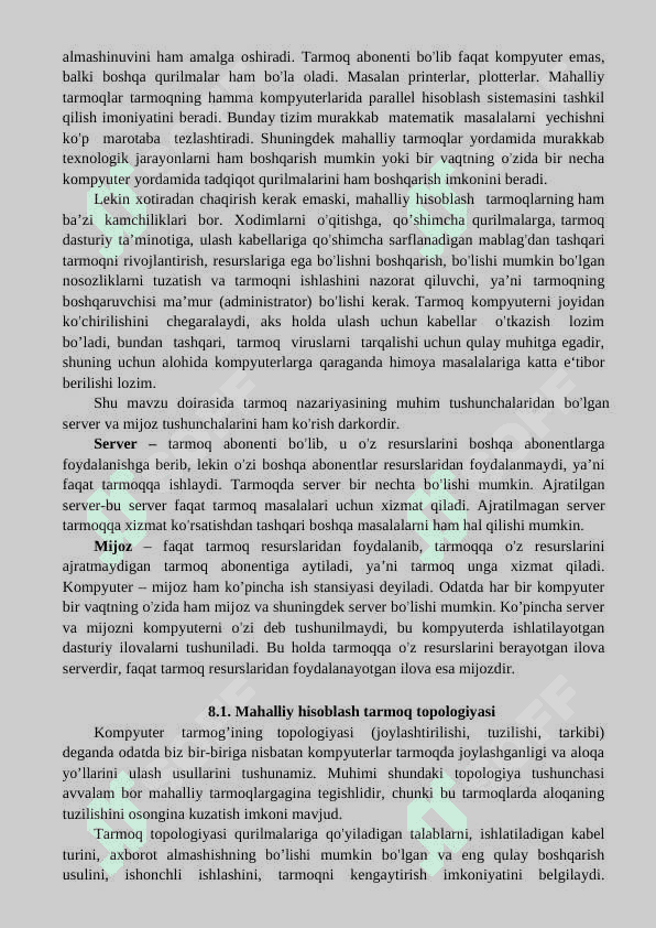 Tarmoqlarni qurish asoslari 4