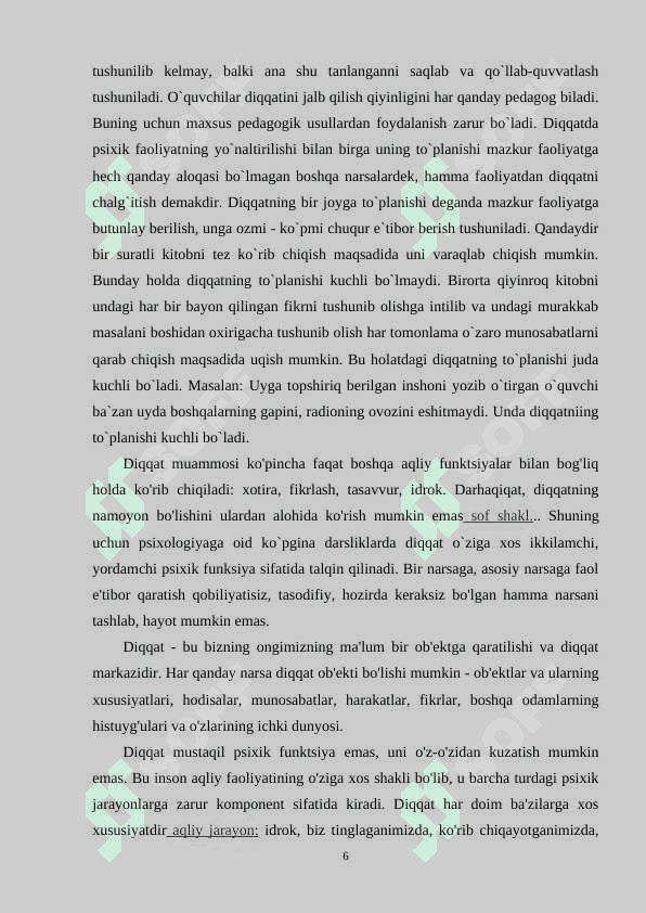 Diqqatni rivojlantirishning zamonaviy usullari 6