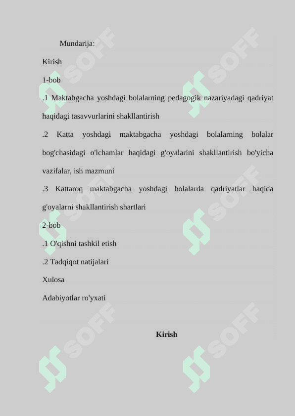 Maktabgacha yoshdagi bolalarda qadriyatlar haqida g'oyalarni shakllantirish 2