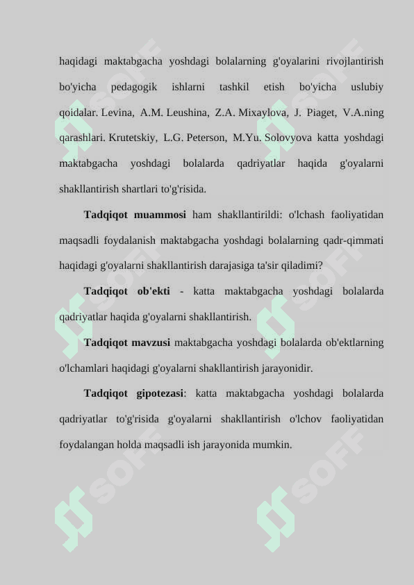 Maktabgacha yoshdagi bolalarda qadriyatlar haqida g'oyalarni shakllantirish 5
