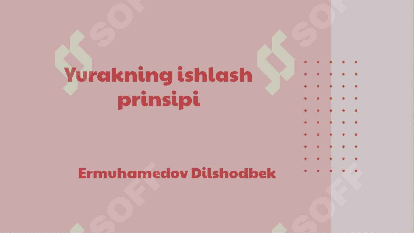 Yurakning ishlash prinsipi 2