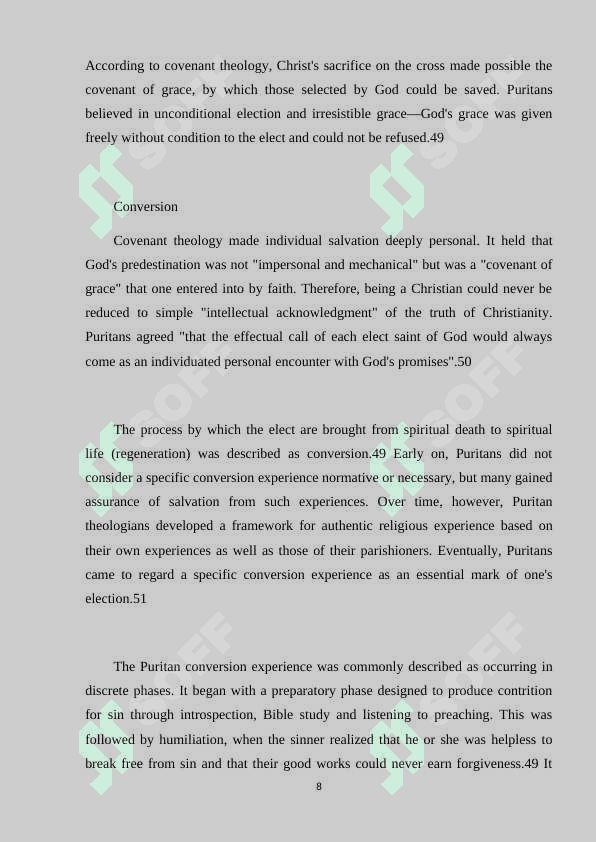 American Puritanism and Literature 8