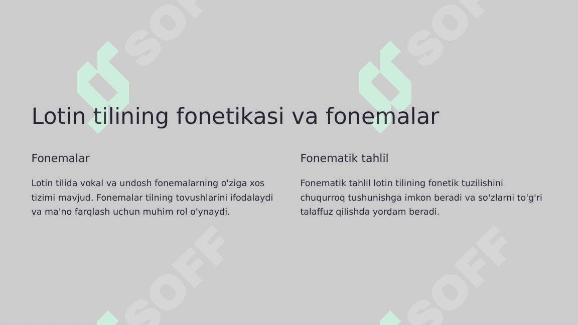 Lotin tili gaplarining strukturasi. (Corpus hominis e capite,trunco et membris constant) 4