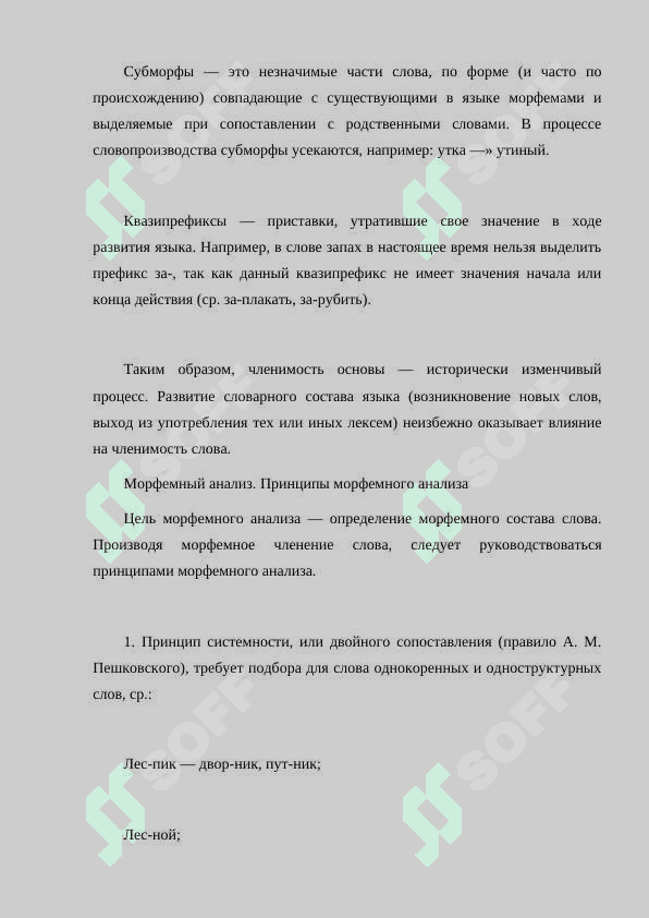 Типы основ в русском языке 8