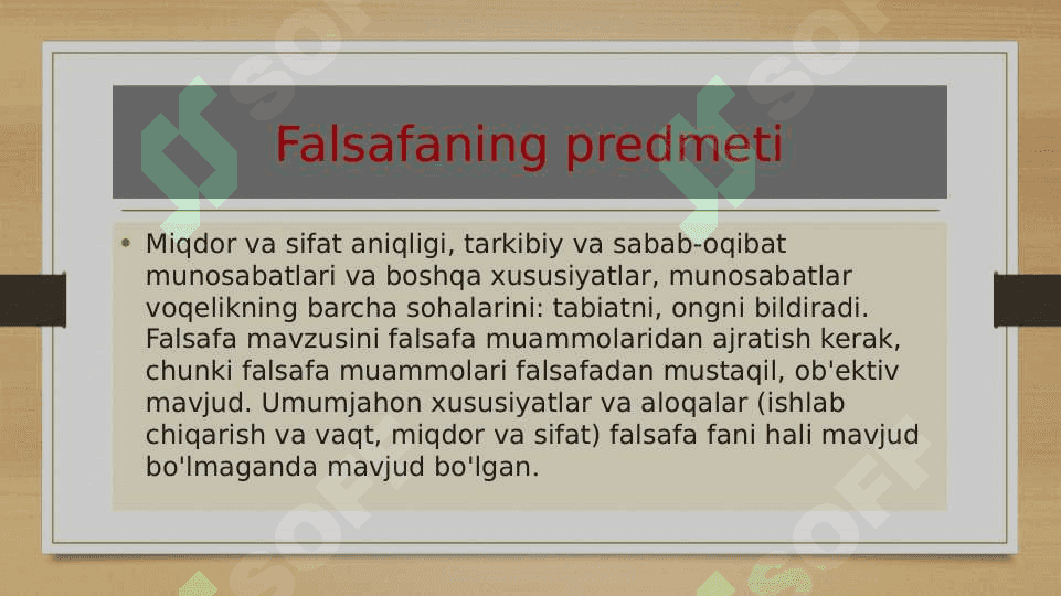 Falsafaning predmeti, tuzulishi, funksiyalari, yangi sohalari 3