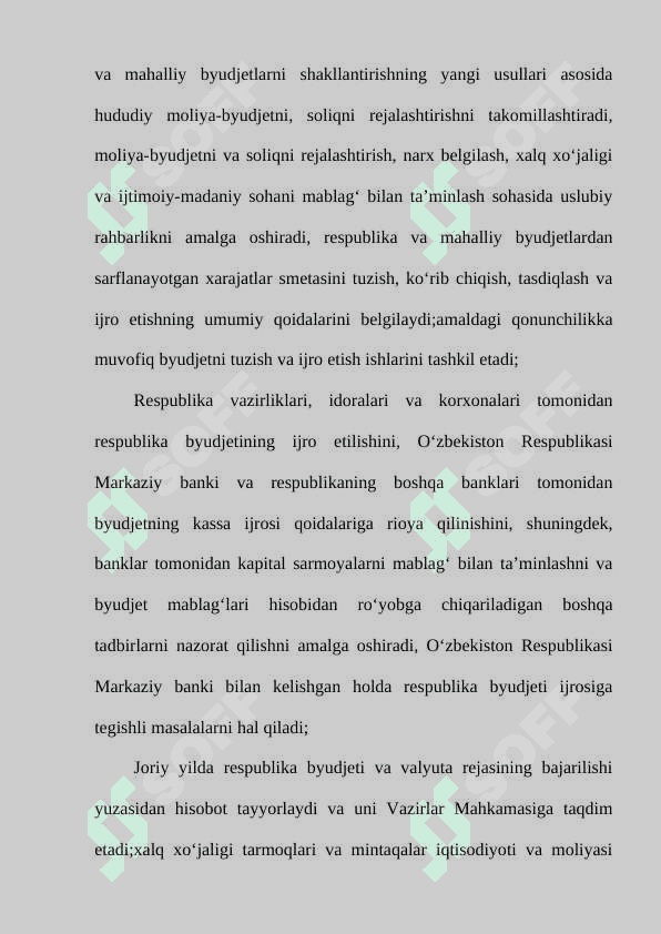 Oʻzbekiston Respublikasi Moliya vazirligi 5