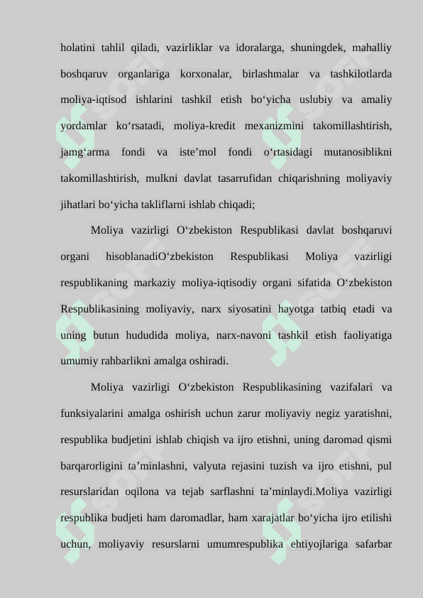 Oʻzbekiston Respublikasi Moliya vazirligi 6
