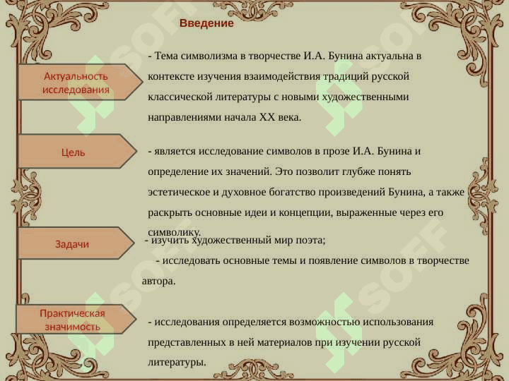 “Символика в рассказах И.А.Бунина" 2