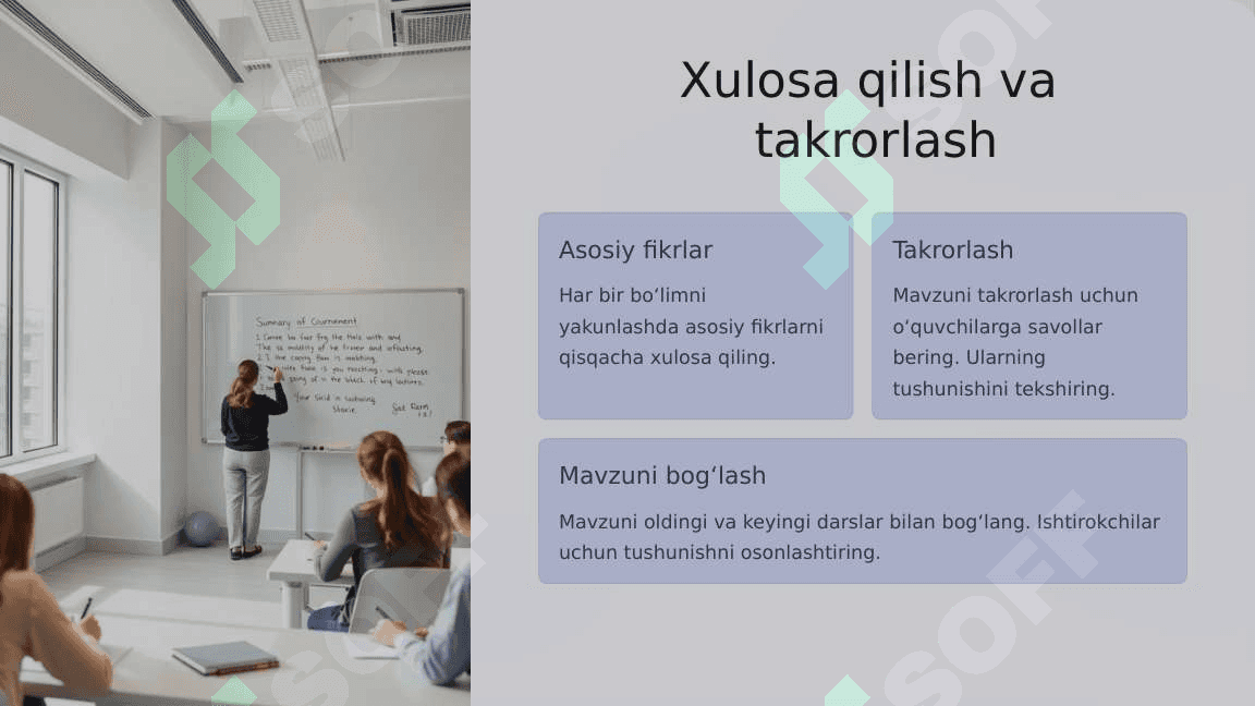 Oʻqituvchi nutqiga qoʻyiladigan talablar. 4
