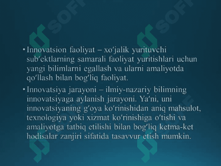 Innovatsiya faoliyatini moliyalashtirish 8