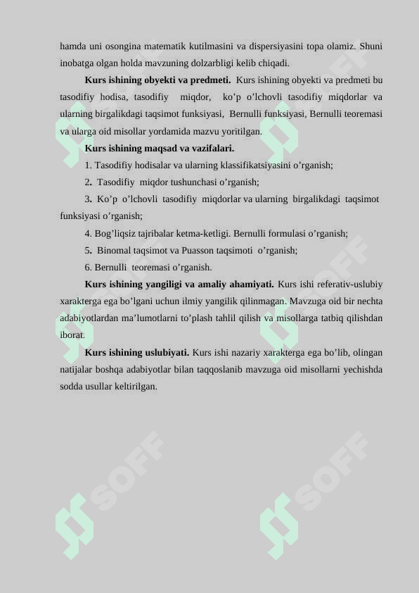 Bernulli tasodifiy miqdorlarning ketma-ketligi 4