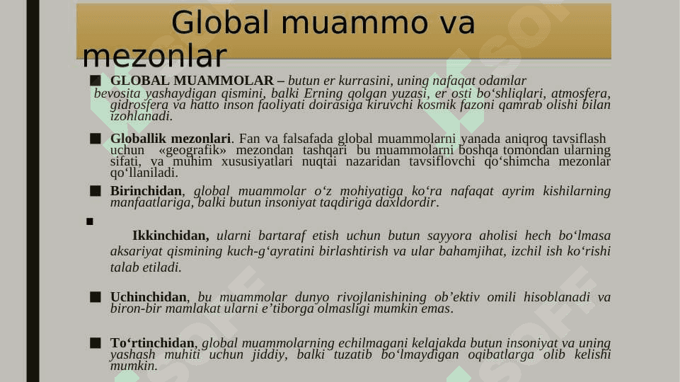 Global jarayonlar  dialektikasi 7