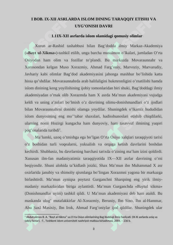 IX-XII asrlarda islom dini va sufiylik 3