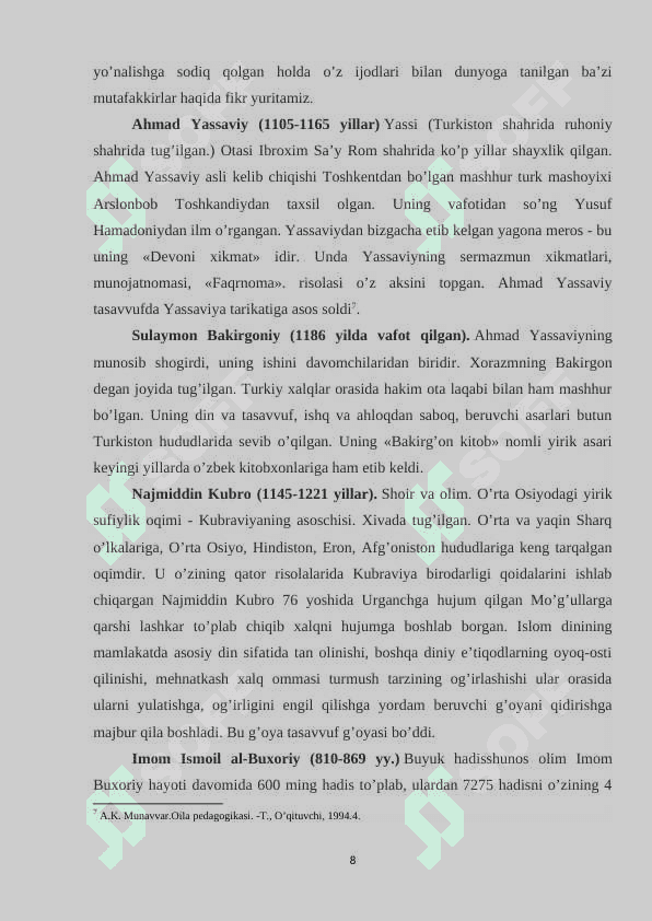IX-XII asrlarda islom dini va sufiylik 8
