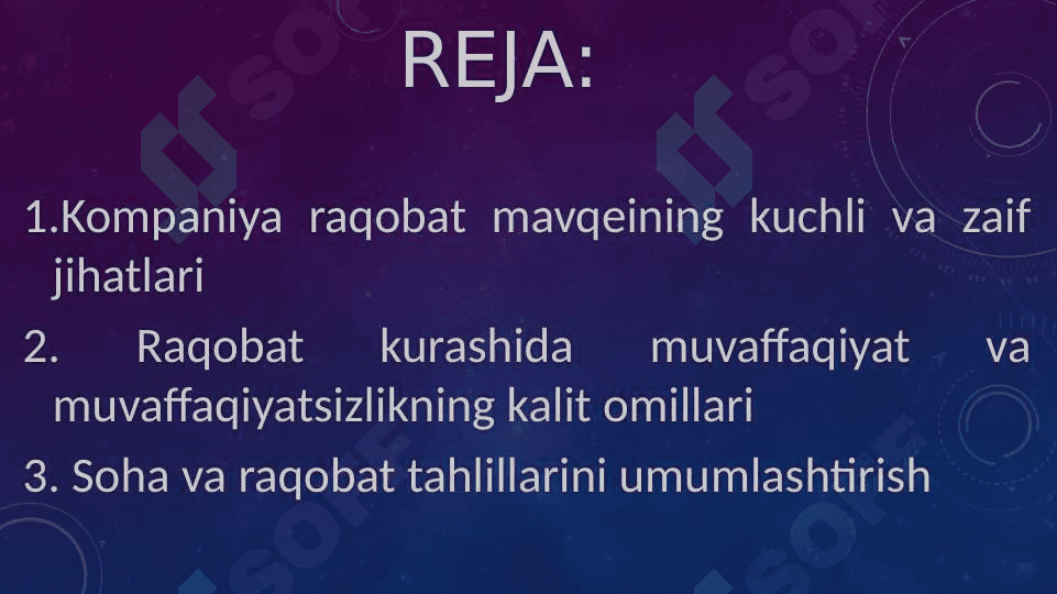 TARMOQDAGI UMUMIY VAZIYAT VA RAQOBAT TAHLILI 2