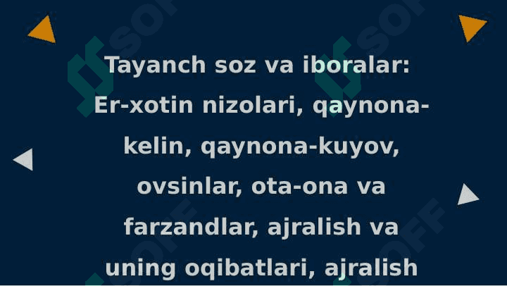 Oilaviy mojarolar va ularning sabablari. 3