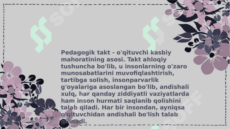 Pedagogik takt 3