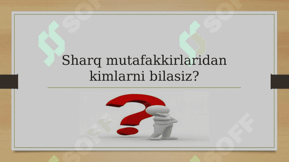 Sharq mutafakkirlari asarlarida oila va farzand tarbiyasi masalasi 2