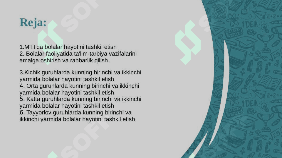 DAVLAT VA NODAVLAT MAKTABGACHA TA`LIM TASHKILOTLARIDA PEDAGOGIK JARAYONNI TASHKIL ETISH 2