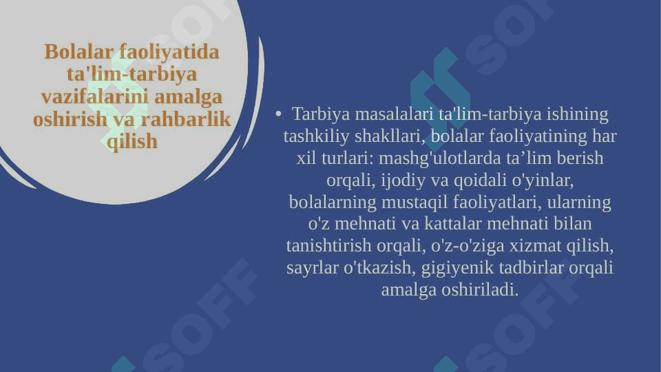 DAVLAT VA NODAVLAT MAKTABGACHA TA`LIM TASHKILOTLARIDA PEDAGOGIK JARAYONNI TASHKIL ETISH 3