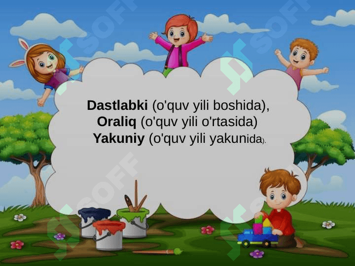 BOLANING  RIVOJLANISH  XARITASI 3-7 YOSH 3