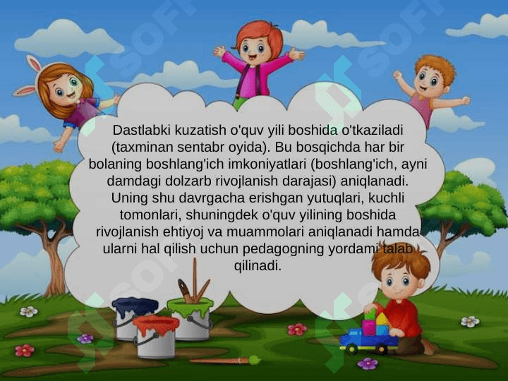 BOLANING  RIVOJLANISH  XARITASI 3-7 YOSH 4